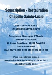 Chapelle Sainte-Lucie  Souscription 