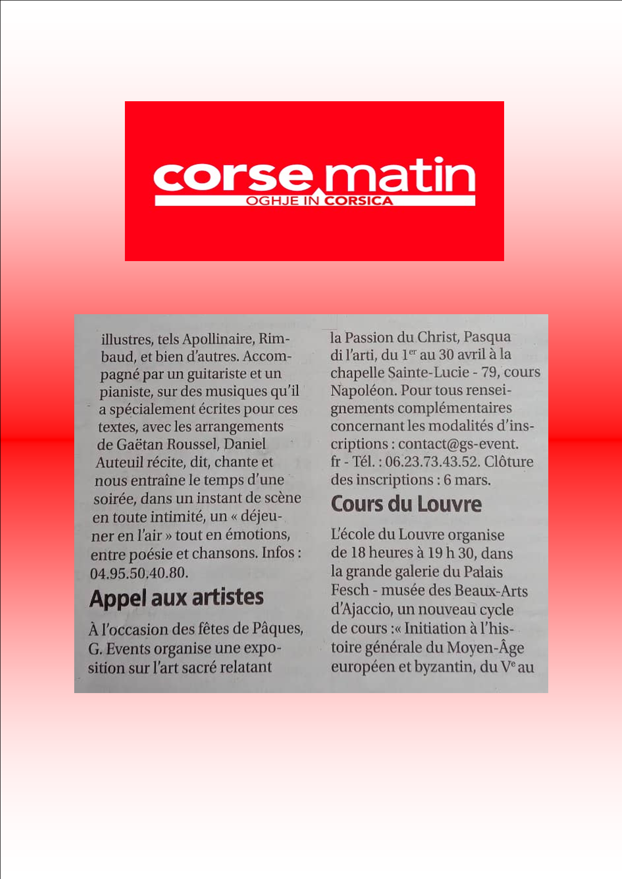 4° Edition Pasqua Di L'Arti