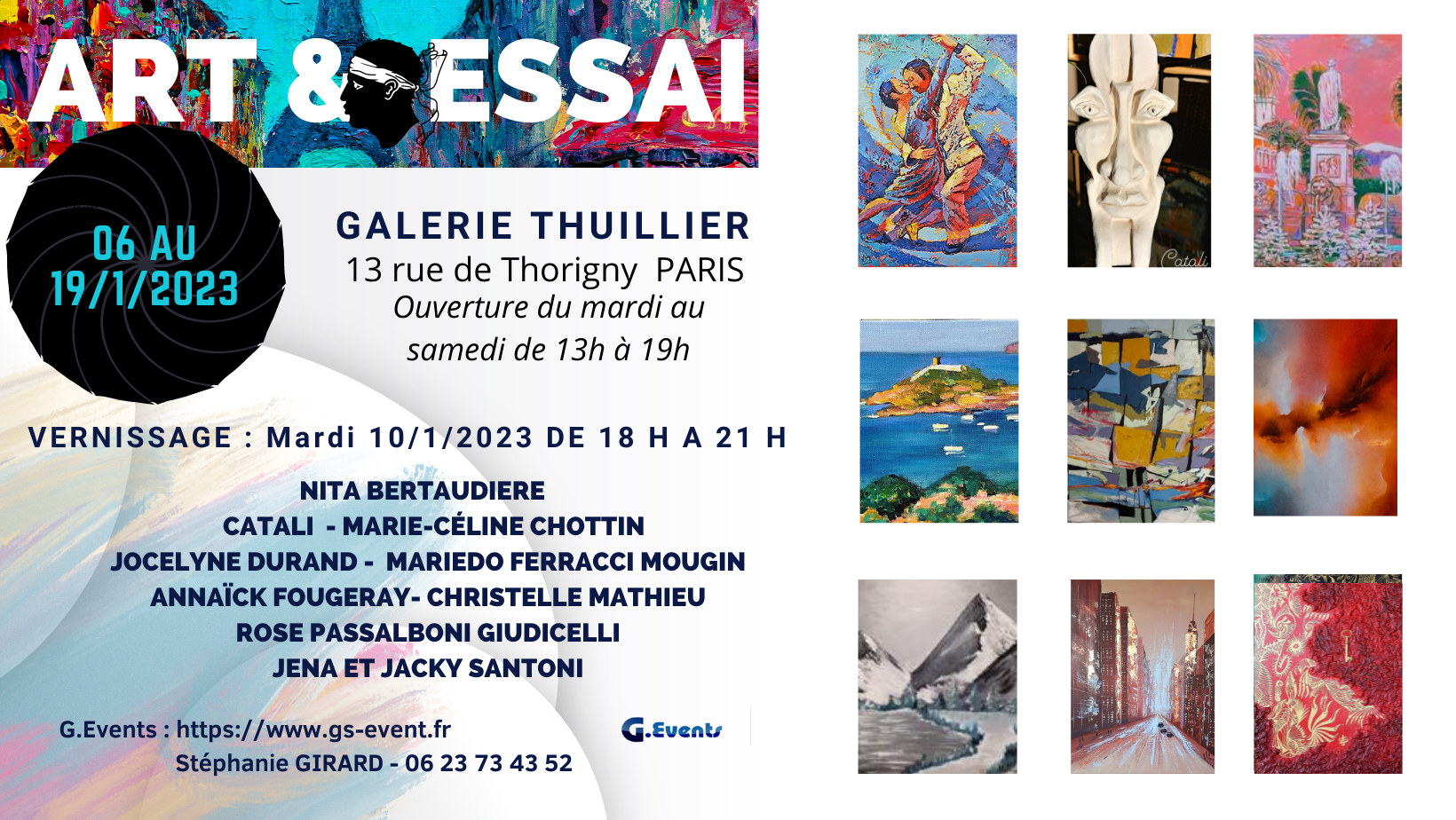 Art & Essai Salon Janvier - Galerie Thuillier à Paris