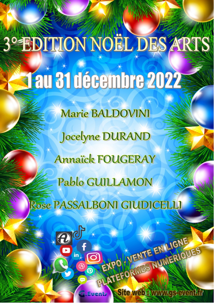 Affiche expo numérique 3° Edition Noël des Arts