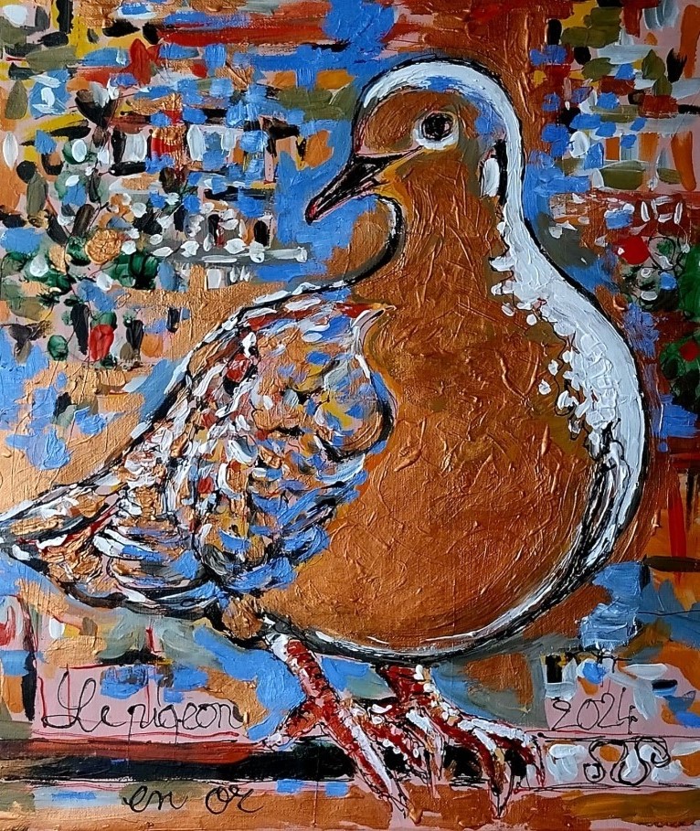 Pigeon en or