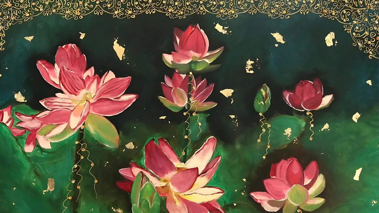 "Lotus dans la nuit " - Sylvie Vermandel
